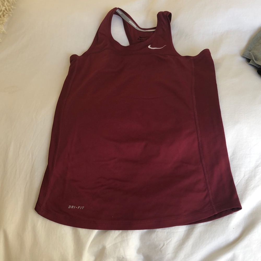 Maroon Dri-Fit Nike Tank
